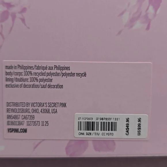 New PINK X LoveShackFancyPINK x LoveShackFancy Makeup Bag - Picture 5 of 5